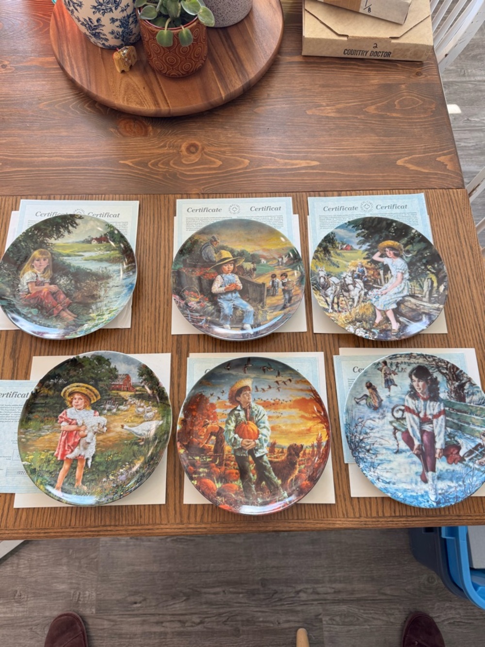 SET of Stewart Sherwood "Reflections of Canadian Childhood" plates 6 of 8 lot